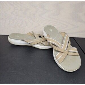Clarks Collection Women's SZ 11 Sandals Cushion Comfort Washable Stretch